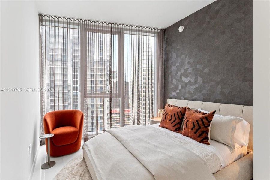 Furnished interior view inside a new home in , Miami (Image 16).