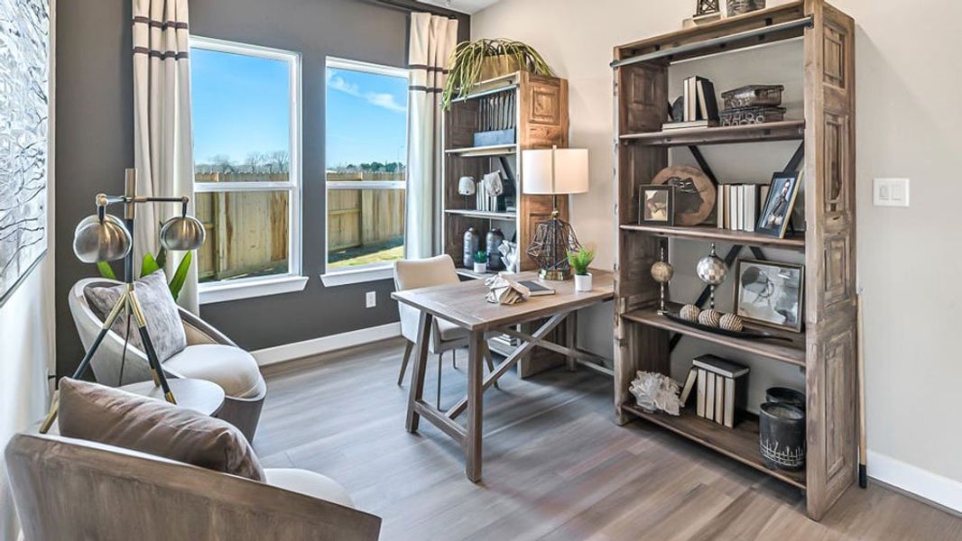 Furnished interior view inside a new home in Avalon at Cypress, Cypress (Image 6).