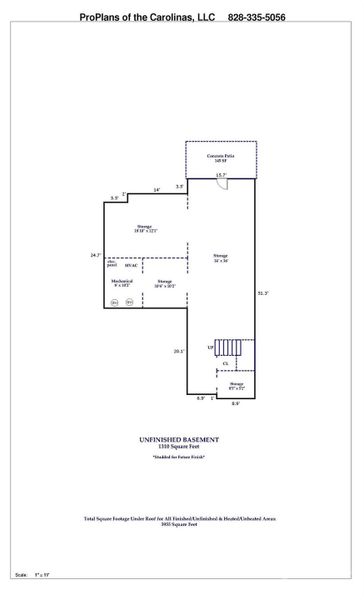 Floor plan basement