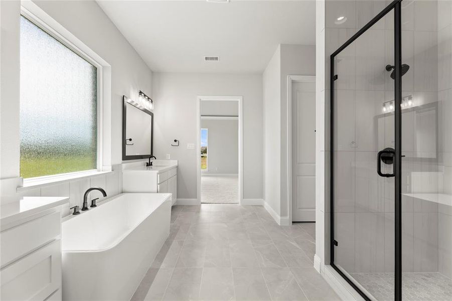 Furnished interior view inside a new home in Las Brisas at Stoney Creek, Sunnyvale (Image 13). Furnished interior view inside a new home in Las Brisas at Stoney Creek, Sunnyvale (Image 13).