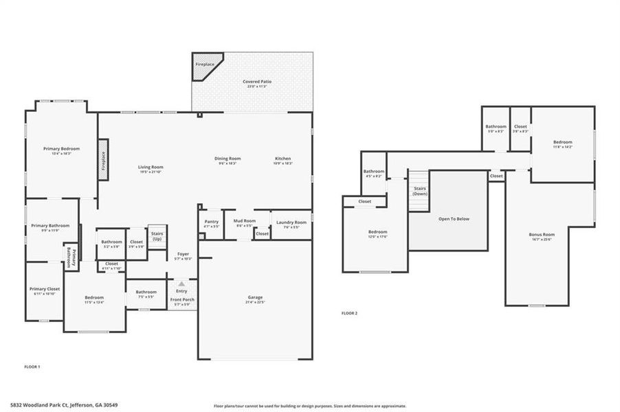 2D floor plan layout of this home in , Jefferson, GA (Image 5). 2D floor plan layout of this home in , Jefferson, GA (Image 5).