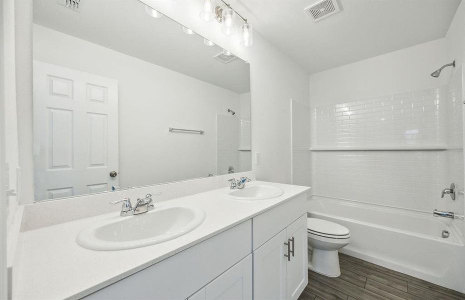 Spacious secondary bathroom *real home pictured