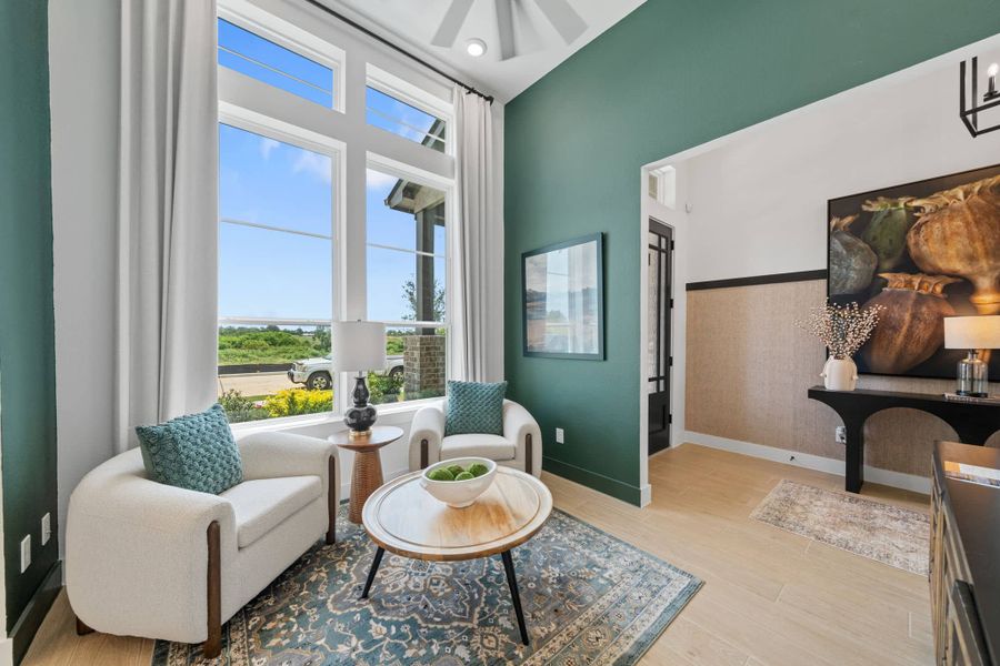 Furnished interior in a model home at Attwater in Waller (Image 26).