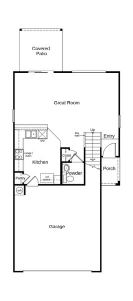 2D floor plan layout of this home in Mirador Point, Tucson, AZ (Image 2). 2D floor plan layout of this home in Mirador Point, Tucson, AZ (Image 2).