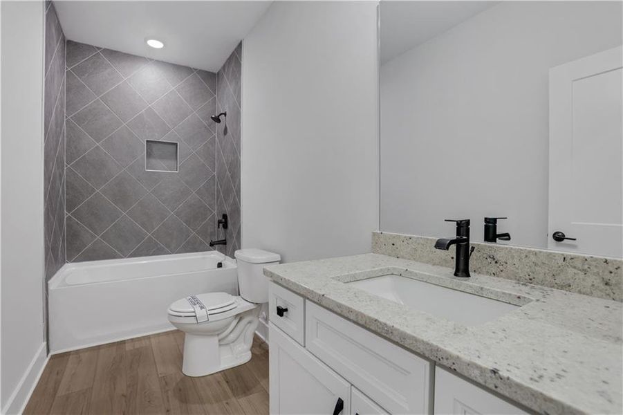 Furnished interior view inside a new home in Cambridge, Flowery Branch (Image 8). Furnished interior view inside a new home in Cambridge, Flowery Branch (Image 8).