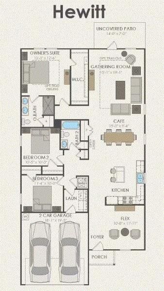 Pulte Homes, Hewitt floor plan