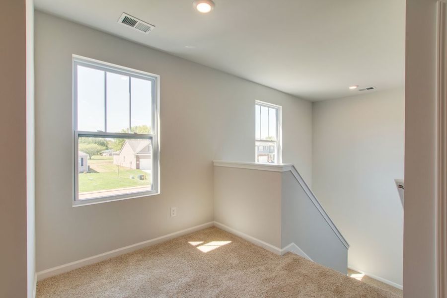 Representative unfurnished interior of a home built from the BELFORT by D.R. Horton in Woodbridge Glen Single Family, Lebanon (Image 17).