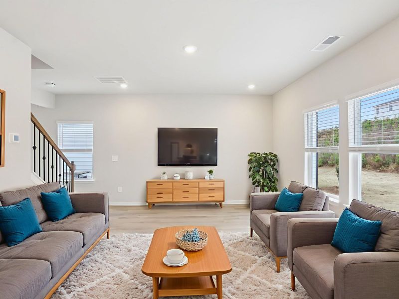 Furnished interior view inside a new home in Hawthorne Station, College Park (Image 4).