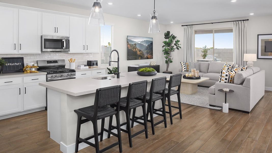 Representative furnished interior of a home built from the 4002 by Risewell Homes in Windstone Ranch North, Surprise (Image 5).