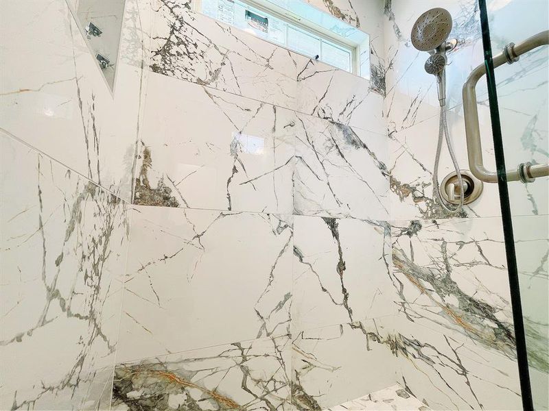 Beautifully tiled shower