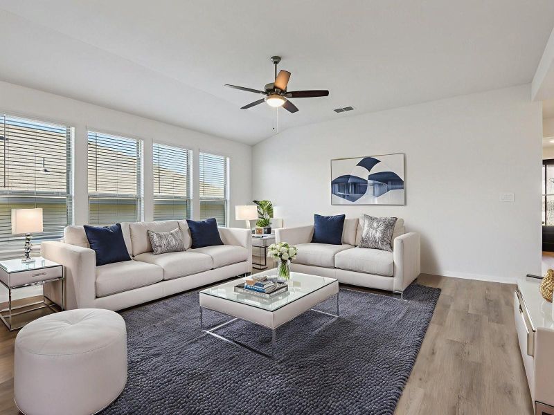 Photo is not of the actual home, but is an inspirational photo of builder’s model home and may depict options, furnishings, and/or decorator features that are not included