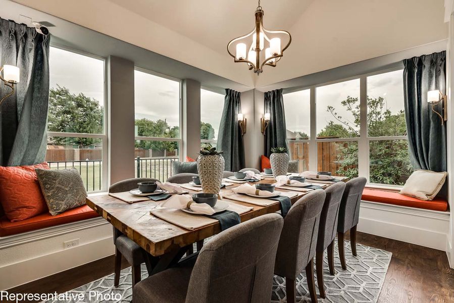 Representative furnished interior of a home built from the Rivercrest by Grand Homes in Grand Oaks, Celina (Image 9).