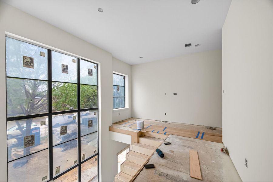 Tons of natural light from these impressive windows