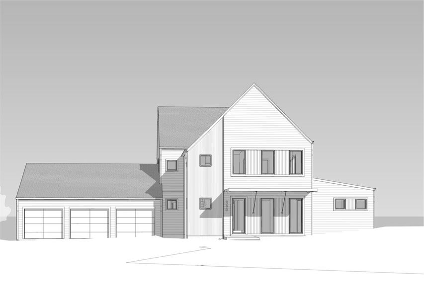 Exterior rendering of this home design in Aster, Roswell, GA (Image 3).