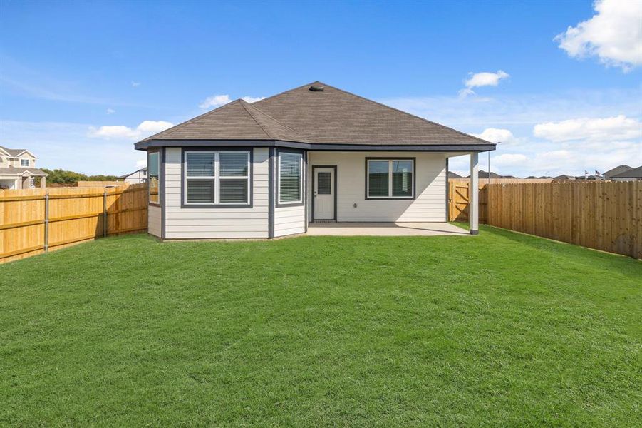 Exterior details and patio area of a home in Retreat at Fossil Creek, Fort Worth (Image 3). Exterior details and patio area of a home in Retreat at Fossil Creek, Fort Worth (Image 3).