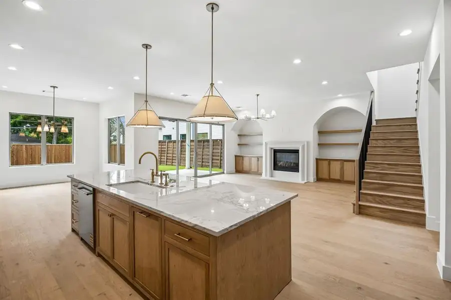 Furnished interior view inside a new home in , Dallas (Image 6).