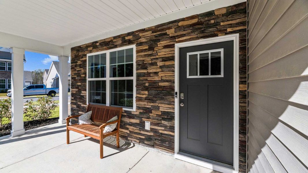 Exterior details and patio area of a home in West New Bern, New Bern (Image 2). Exterior details and patio area of a home in West New Bern, New Bern (Image 2).