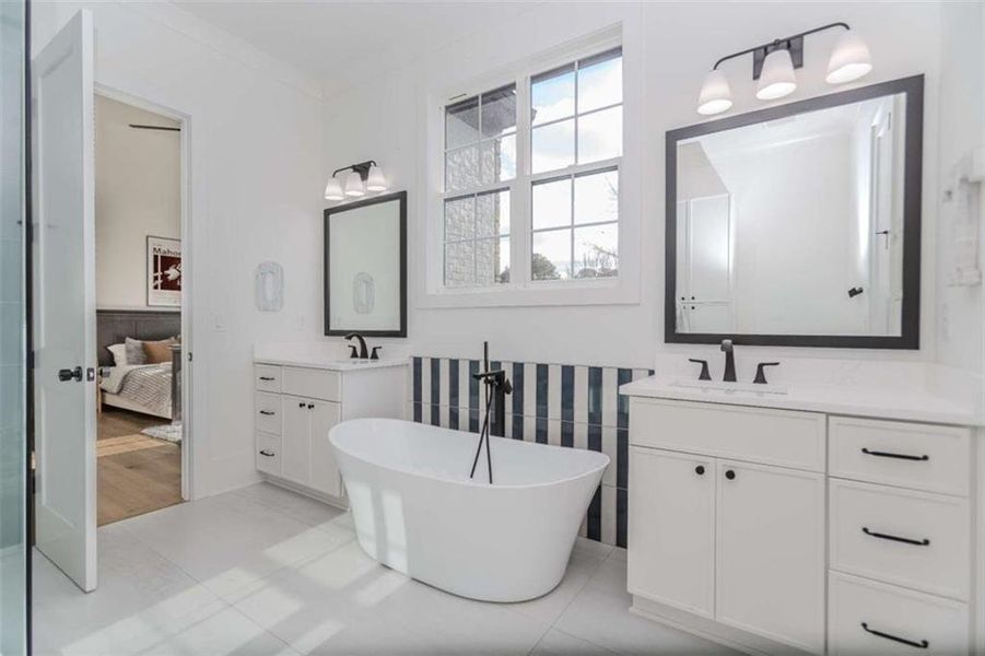 Furnished interior view inside a new home in , Dacula (Image 42).