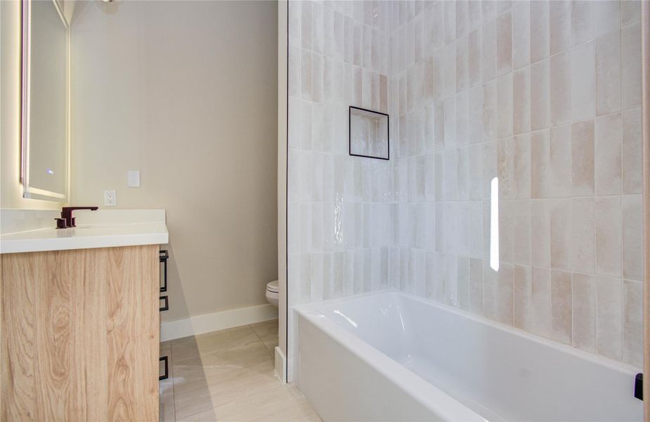 Furnished interior view inside a new home in , Houston (Image 17).