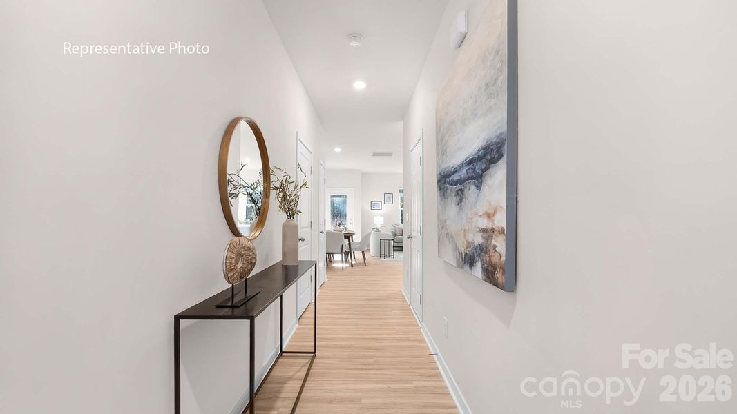 Furnished interior view inside a new home in The Townes at Troutman, Troutman (Image 20).
