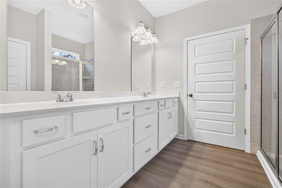 Furnished interior view inside a new home in Allen Manor, Hoschton (Image 8).