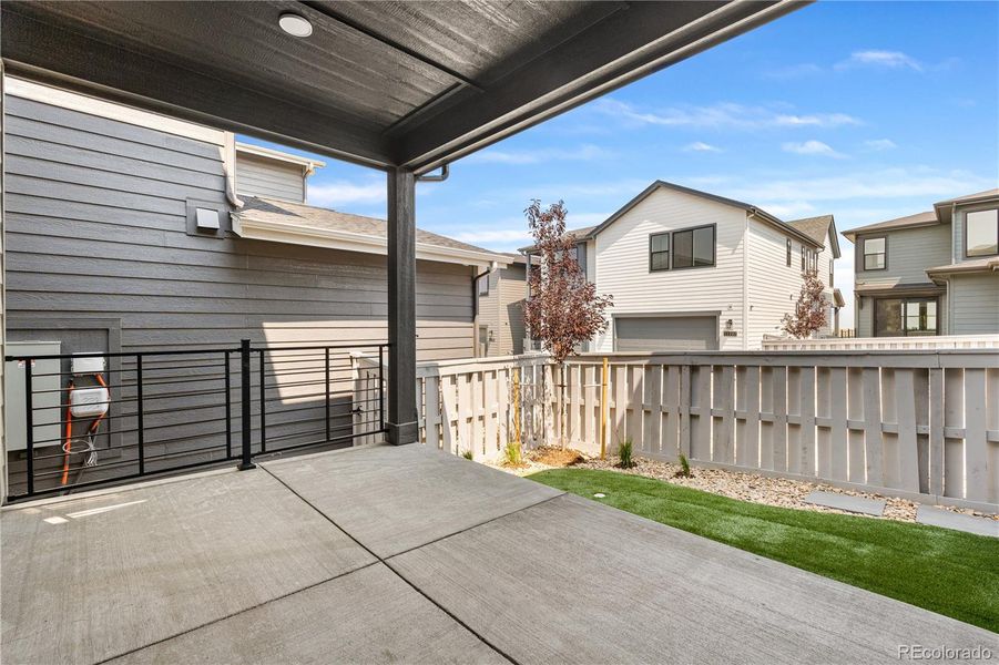 Front exterior of a new home in Storytellers at Lyric, Lone Tree, CO, highlighting curb appeal (Image 26).