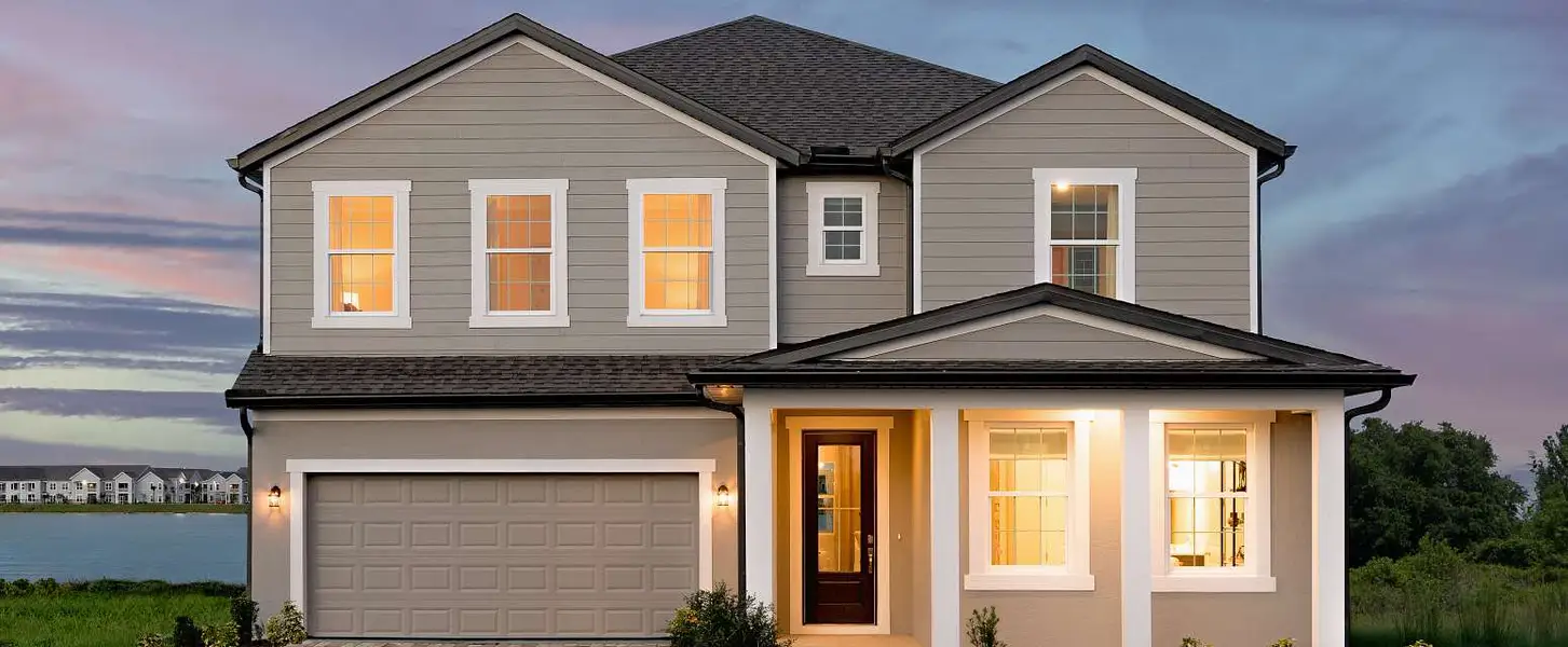 Representative exterior photo of a completed home built from the Duval by Ashton Woods in Lake Cawood Traditional, Windermere, FL (Image 2).