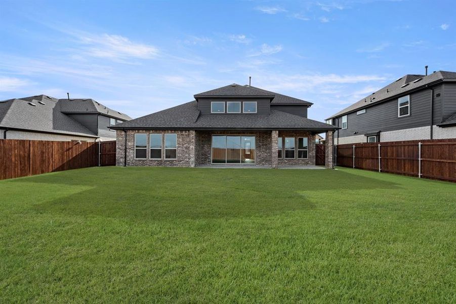 Exterior details and patio area of a home in Westside Preserve, Midlothian (Image 4).