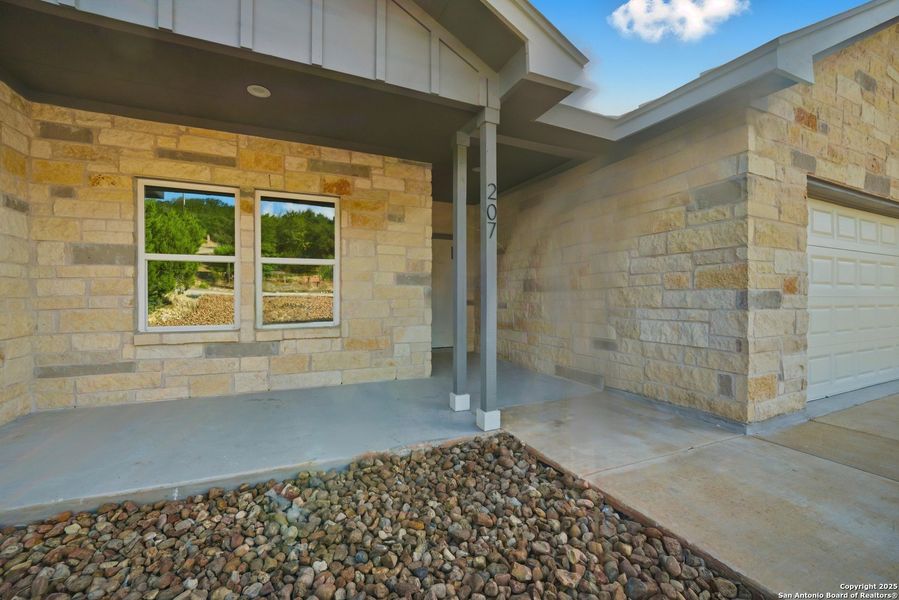 Exterior details and patio area of a home in , Lakehills (Image 3). Exterior details and patio area of a home in , Lakehills (Image 3).