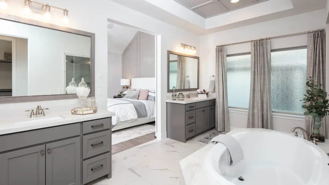 Representative furnished interior of a home built from the 2916W by Perry Homes in Veramendi, New Braunfels (Image 14).