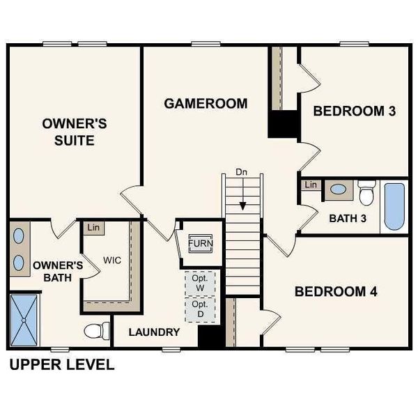 2D floor plan layout of this home in Kinsale, Macon, GA (Image 3).
