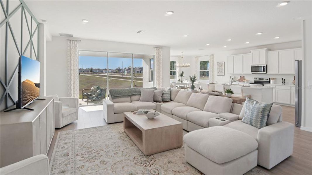 Furnished interior view inside a new home in Buchanan Trails, Newberry (Image 11).