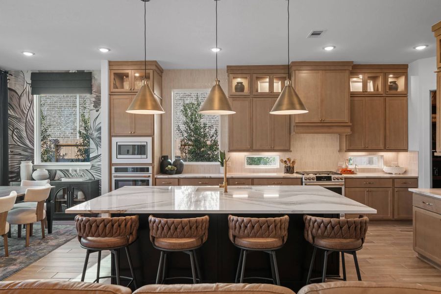 Representative furnished interior of a home built from the Rivercrest – 60′ Lot by Chesmar Homes in Brookewater, Rosenberg (Image 13).