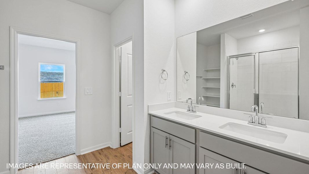 Furnished interior view inside a new home in Prairie Lakes, Buda (Image 11).