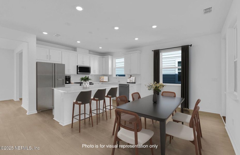 Furnished interior view inside a new home in Hawthorn Park at Wildlight, Yulee (Image 6).