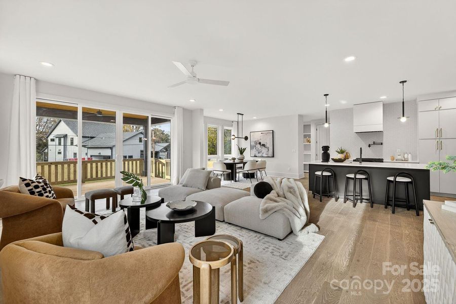 Furnished interior view inside a new home in , Charlotte (Image 10). Furnished interior view inside a new home in , Charlotte (Image 10).