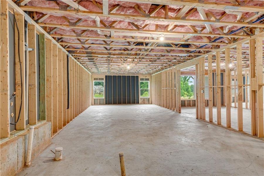 In-progress construction of a new home in Hidden Fields, Hoschton, GA (Image 34).