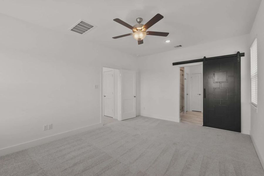 Representative unfurnished interior of a home built from the Riverdale by Chesmar Homes in Meridiana Courtyard Collection, Manvel (Image 31).
