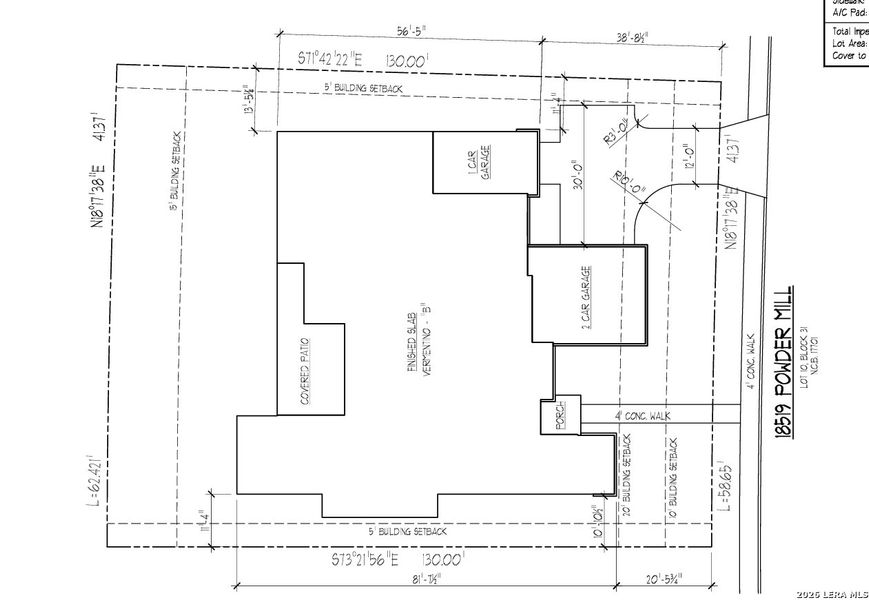 2D floor plan layout of this home in Shavano Highlands, San Antonio, TX (Image 3).