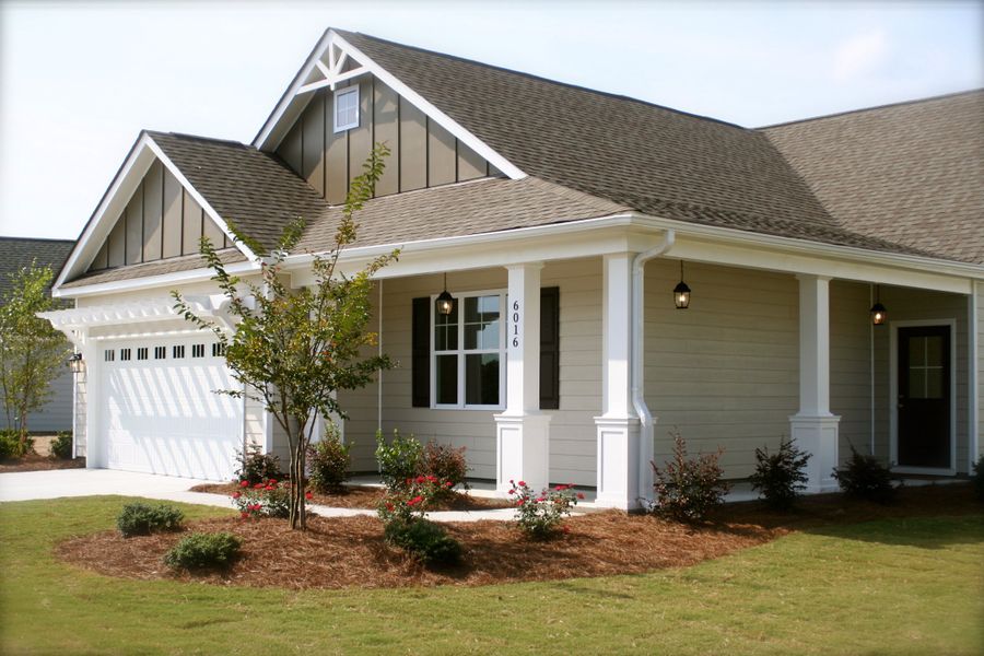 Representative exterior photo of a completed home built from the Jamestown by Bill Clark Homes in Osprey Landing, Southport, NC (Image 12).
