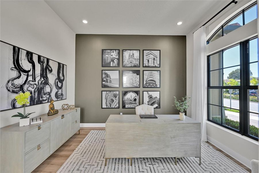 Furnished interior view inside a new home in , Parkland (Image 17).