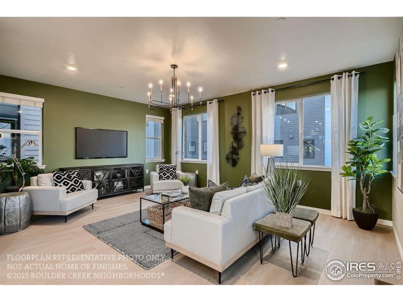 Furnished interior view inside a new home in Baseline, Broomfield (Image 46). Furnished interior view inside a new home in Baseline, Broomfield (Image 46).