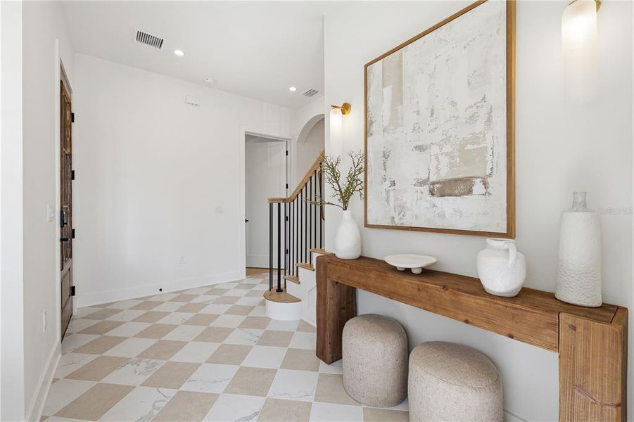 Furnished interior view inside a new home in , St. Petersburg (Image 11).