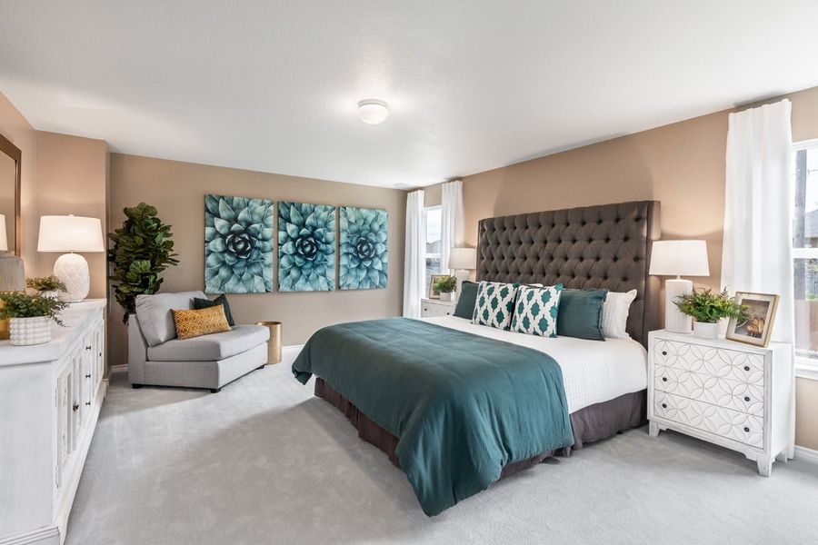 Representative furnished interior of a home built from the 2154 by KB Home in The Granary - Sterling Collection, San Antonio (Image 8).
