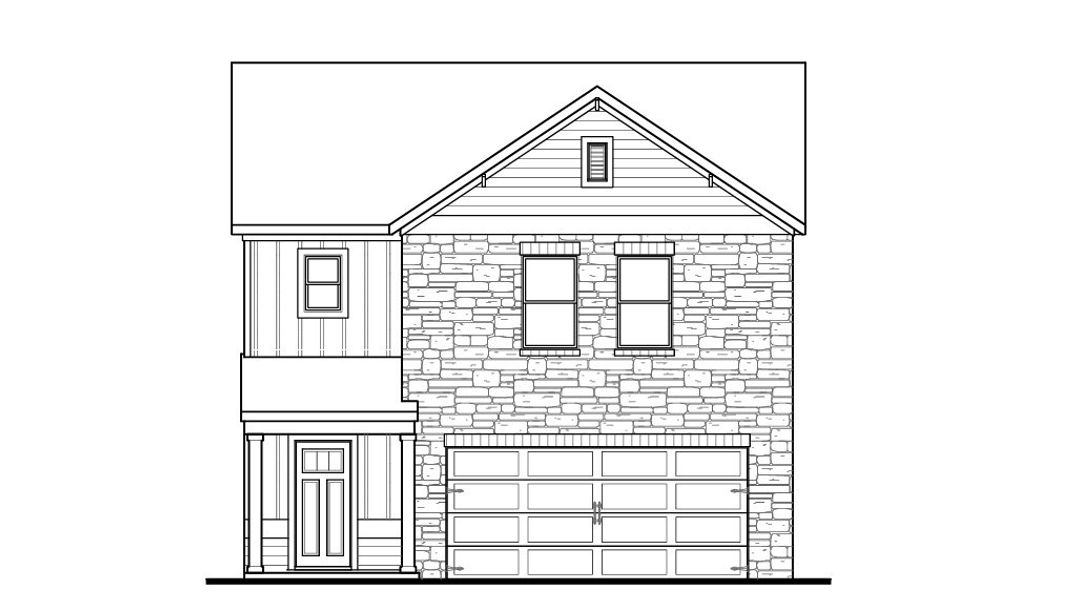 Representative rendering of the exterior for the Edmon by D.R. Horton (Image 6). Representative rendering of the exterior for the Edmon by D.R. Horton (Image 6).
