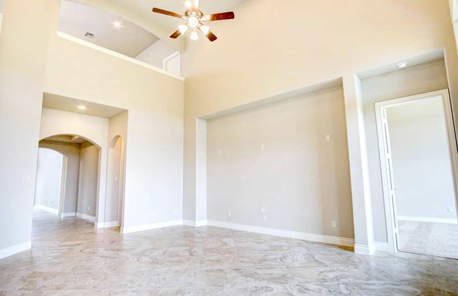 Representative unfurnished interior of a home built from the 3281 by Ravenna Homes in Bridgeland 50′, Cypress (Image 24).