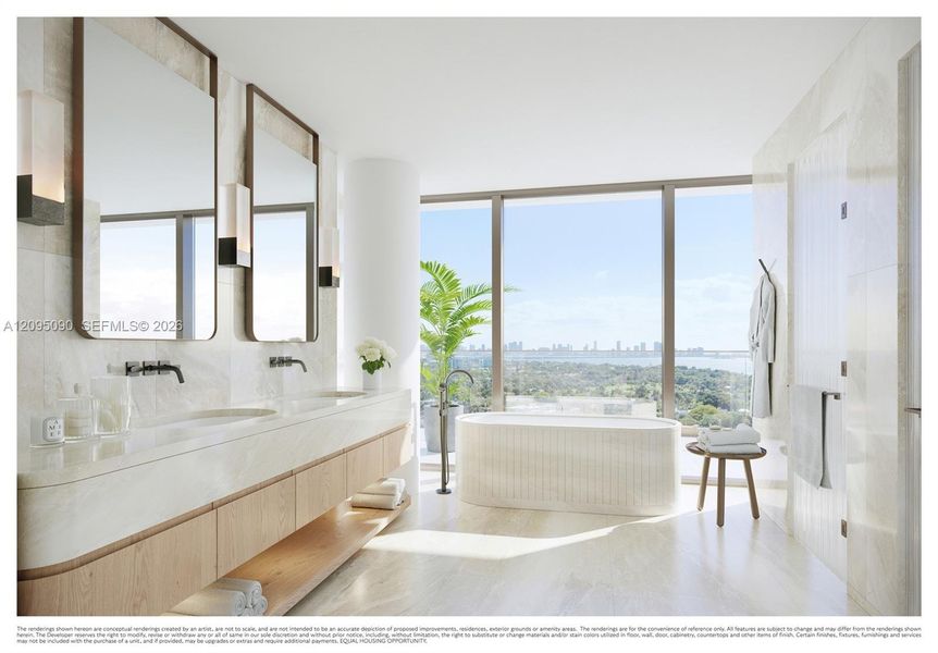 Furnished interior view inside a new home in , Miami Beach (Image 5).