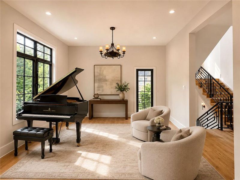 Furnished interior view inside a new home in , Alpharetta (Image 12).