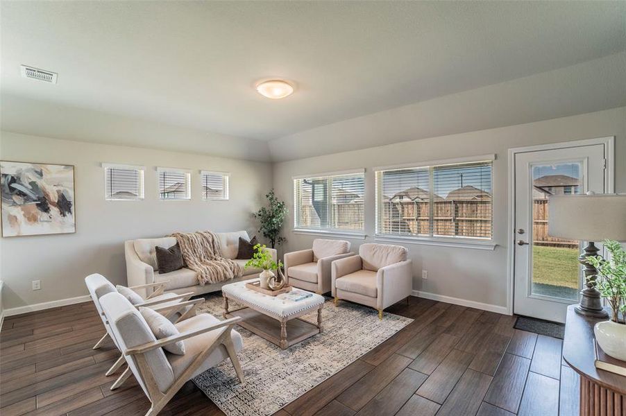 Furnished interior view inside a new home in , Aubrey (Image 17).