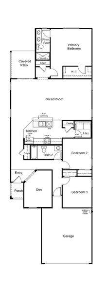 2D floor plan layout of this home in The Legends at Gladden Farms, Marana, AZ (Image 2). 2D floor plan layout of this home in The Legends at Gladden Farms, Marana, AZ (Image 2).